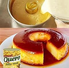 Pudim de milho de latinha cremoso delicioso e perfeito para a sobremesa