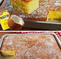 Bolo de maisena com coco que desmancha na boca e muito simples de preparar