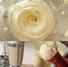 Sorvete de Liquidificador em 5 Minutos: Aqui em casa todos adoram, principalmente as crianças