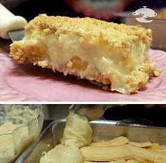 Torta de Banana Cremosa com Farofa Crocante: Uma Sobremesa Irresistível