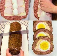 Rocambole de Carne Moída com Ovo: Uma Explosão de Sabores em Cada Fatia